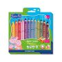   STAEDTLER Színes ceruza készlet, hatszögletű, jumbo, STAEDTLER „Noris® junior 140", Peppa malac, 12 szín