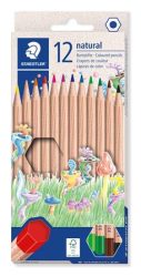 STAEDTLER Színes ceruza készlet, hatszögletű, STAEDTLER "Noris® natural 143N", 12 szín