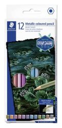 STAEDTLER Színes ceruza készlet, hatszögletű, STAEDTLER® "metallic 146M", 12 különböző metál szín STAEDTLER Színes ceruza készlet, hatszögletű, STAEDTLER® "metallic 146M", 12 különböző metál szín