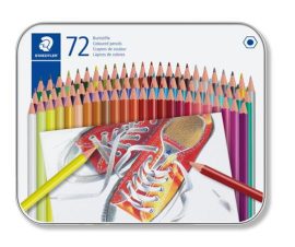 STAEDTLER Színes ceruza készlet, hatszögletű, fém dobozban, STAEDTLER "175", 72 különböző szín STAEDTLER Színes ceruza készlet, hatszögletű, fém dobozban, STAEDTLER "175", 72 különböző szín