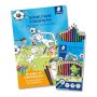   STAEDTLER Színes ceruza készlet, hatszögletű, színezőfüzettel, STAEDTLER "Noris® Colour 185", 12 szín