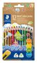   STAEDTLER Színes ceruza készlet, háromszögletű, STAEDTLER "Noris® colour jumbo 188", 12 különböző szín