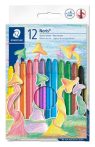 STAEDTLER Zsírkréta, csavarós, STAEDTLER "Noris 221", 12 különböző szín STAEDTLER Zsírkréta, csavarós, STAEDTLER "Noris 221", 12 különböző szín