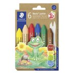 STAEDTLER Zsírkréta, vastag, hatszögletű, STAEDTLER "Noris Junior 224", 6 különböző szín STAEDTLER Zsírkréta, vastag, hatszögletű, STAEDTLER "Noris Junior 224", 6 különböző szín