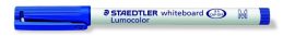 STAEDTLER Táblamarker, 1 mm, M, kúpos, STAEDTLER "Lumocolor 301", kék STAEDTLER Táblamarker, 1 mm, M, kúpos, STAEDTLER "Lumocolor 301", kék