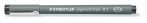   STAEDTLER Tusfilc, 0,1 mm, STAEDTLER "Pigment Liner 308", fekete