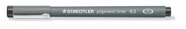 STAEDTLER Tusfilc, 0,2 mm, STAEDTLER "Pigment Liner 308", fekete