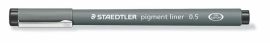 STAEDTLER Tusfilc, 0,5 mm, STAEDTLER "Pigment Liner 308", fekete STAEDTLER Tusfilc, 0,5 mm, STAEDTLER "Pigment Liner 308", fekete
