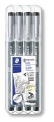 STAEDTLER Tusfilc készlet, STAEDTLER "Pigment Liner 308", fekete STAEDTLER Tusfilc készlet, STAEDTLER "Pigment Liner 308", fekete