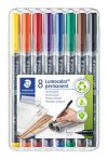 STAEDTLER Alkoholos marker készlet, OHP, 0,4 mm, STAEDTLER "Lumocolor® 313 S", 8 különböző szín STAEDTLER Alkoholos marker készlet, OHP, 0,4 mm, STAEDTLER "Lumocolor® 313 S", 8 különböző szín