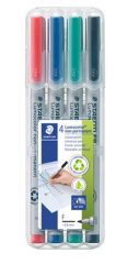 STAEDTLER Alkoholmentes marker készlet, OHP, 0,6 mm, STAEDTLER "Lumocolor® 316 F", 4 különböző szín STAEDTLER Alkoholmentes marker készlet, OHP, 0,6 mm, STAEDTLER "Lumocolor® 316 F", 4 különböző szín