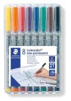   STAEDTLER Alkoholmentes marker készlet, OHP, 0,6 mm, STAEDTLER "Lumocolor® 316", 8 különböző szín