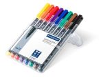 STAEDTLER Alkoholos marker készlet, OHP, 1 mm, STAEDTLER "Lumocolor® 317 M", 8 különböző szín STAEDTLER Alkoholos marker készlet, OHP, 1 mm, STAEDTLER "Lumocolor® 317 M", 8 különböző szín