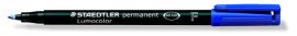 STAEDTLER Alkoholos marker, OHP, 0,6 mm, STAEDTLER "Lumocolor® 318 F", kék