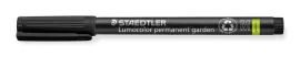 STAEDTLER Alkoholos marker, 1 mm, kúpos, STAEDTLER "Lumocolor® garden 319 GM", fekete