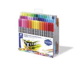 STAEDTLER Filctoll készlet, 0,8/3,0 mm, kétvégű, STAEDTLER® "3200", 120 különböző szín STAEDTLER Filctoll készlet, 0,8/3,0 mm, kétvégű, STAEDTLER® "3200", 120 különböző szín