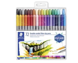 STAEDTLER Filctoll készlet, 0,8/3,0 mm, kétvégű, STAEDTLER® "3200", 72 különböző szín STAEDTLER Filctoll készlet, 0,8/3,0 mm, kétvégű, STAEDTLER® "3200", 72 különböző szín