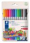   STAEDTLER Filctoll készlet, 1-3 mm, kétvégű, kimosható, STAEDTLER "Noris® 320, 12 különböző szín
