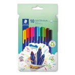 STAEDTLER Filctoll készlet, 1 mm, STAEDTLER "Triplus 323", 10 különböző szín STAEDTLER Filctoll készlet, 1 mm, STAEDTLER "Triplus 323", 10 különböző szín