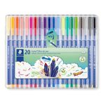 STAEDTLER Filctoll készlet, 1 mm, STAEDTLER "Triplus 323", 20 különböző szín STAEDTLER Filctoll készlet, 1 mm, STAEDTLER "Triplus 323", 20 különböző szín