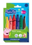   STAEDTLER Filctoll készlet, 2,5 mm, kimosható, jumbo, STAEDTLER „Noris® junior 329”, Peppa malac, 6 szín