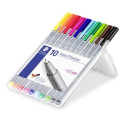 STAEDTLER Tűfilc készlet, 0,3 mm, STAEDTLER "Triplus 334", 10 különböző szín STAEDTLER Tűfilc készlet, 0,3 mm, STAEDTLER "Triplus 334", 10 különböző szín