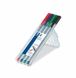 STAEDTLER Tűfilc készlet, 0,3 mm, STAEDTLER "Triplus 334", 4 különböző szín STAEDTLER Tűfilc készlet, 0,3 mm, STAEDTLER "Triplus 334", 4 különböző szín