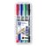 STAEDTLER Alkoholos marker készlet, 0,6/1,5 mm, kúpos, kétvégű, STAEDTLER "Lumocolor® duo 348", 4 különböző szín STAEDTLER Alkoholos marker készlet, 0,6/1,5 mm, kúpos, kétvégű, STAEDTLER "Lumocolor® duo 348", 4 különböző szín