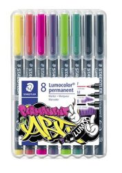 STAEDTLER Alkoholos marker készlet, 2-5 mm, vágott, STAEDTLER "Lumocolor® 350", 6 különböző szín STAEDTLER Alkoholos marker készlet, 2-5 mm, vágott, STAEDTLER "Lumocolor® 350", 6 különböző szín