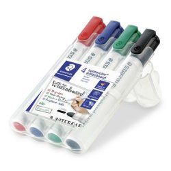 STAEDTLER Táblamarker készlet, 2 mm, kúpos, STAEDTLER "Lumocolor® 351", 4 különböző szín STAEDTLER Táblamarker készlet, 2 mm, kúpos, STAEDTLER "Lumocolor® 351", 4 különböző szín