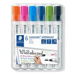 STAEDTLER Táblamarker készlet, 2 mm, kúpos, STAEDTLER "Lumocolor® 351", 6 különböző szín STAEDTLER Táblamarker készlet, 2 mm, kúpos, STAEDTLER "Lumocolor® 351", 6 különböző szín