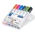 STAEDTLER Táblamarker készlet, 2 mm, kúpos, STAEDTLER "Lumocolor® 351", 6 különböző szín