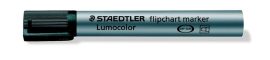 STAEDTLER Flipchart marker, 2 mm, kúpos, STAEDTLER "Lumocolor 356", fekete