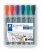 STAEDTLER Flipchart marker készlet, 2-5 mm, vágott, STAEDTLER "Lumocolor 356 B", 6 különböző szín