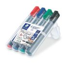   STAEDTLER Flipchart marker, 2 mm, kúpos, STAEDTLER "Lumocolor 356", 4 különböző szín