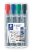 STAEDTLER Flipchart marker, 2 mm, kúpos, STAEDTLER "Lumocolor 356", 4 különböző szín