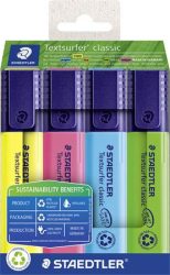 STAEDTLER Szövegkiemelő készlet, 1-5 mm, STAEDTLER "Textsurfer® classic 364 R" 4 különböző szín STAEDTLER Szövegkiemelő készlet, 1-5 mm, STAEDTLER "Textsurfer® classic 364 R" 4 különböző szín