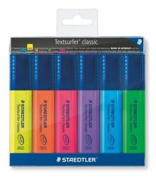 STAEDTLER Szövegkiemelő készlet, 1-5 mm, STAEDTLER "Textsurfer Classic 364", 6 különböző szín STAEDTLER Szövegkiemelő készlet, 1-5 mm, STAEDTLER "Textsurfer Classic 364", 6 különböző szín