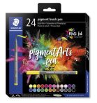 STAEDTLER Ecsetirón készlet, STAEDTLER "Pigment brush 371", 24 különböző szín STAEDTLER Ecsetirón készlet, STAEDTLER "Pigment brush 371", 24 különböző szín