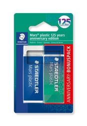 STAEDTLER Radír, STAEDTLER "Mars® Plastic 526 , 125 years", kék-zöld STAEDTLER Radír, STAEDTLER "Mars® Plastic 526 , 125 years", kék-zöld