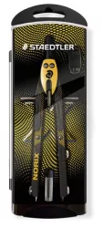 STAEDTLER Körző készlet, precíziós, 3 darabos, STAEDTLER "Norix® 555", sárga