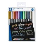 STAEDTLER Dekormarker, 1-6 mm, kúpos, STAEDTLER "8321", 10 különböző metál szín STAEDTLER Dekormarker, 1-6 mm, kúpos, STAEDTLER "8321", 10 különböző metál szín