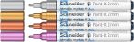 SCHNEIDER Metálfényű marker készlet, 2 mm, SCHNEIDER "Paint-It 011", 4 különböző szín SCHNEIDER Metálfényű marker készlet, 2 mm, SCHNEIDER "Paint-It 011", 4 különböző szín