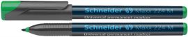 SCHNEIDER Alkoholos marker, OHP, 1 mm, SCHNEIDER "Maxx 224 M", zöld