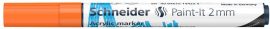 SCHNEIDER Dekormarker, akril, 2 mm, SCHNEIDER "Paint-It 310", narancssárga