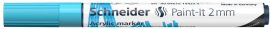 SCHNEIDER Dekormarker, akril, 2 mm, SCHNEIDER "Paint-It 310", pasztellkék