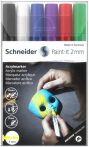 SCHNEIDER Dekormarker készlet, akril, 2 mm, SCHNEIDER "Paint-It 310", 6 különböző szín SCHNEIDER Dekormarker készlet, akril, 2 mm, SCHNEIDER "Paint-It 310", 6 különböző szín