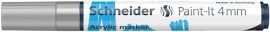 SCHNEIDER Dekormarker, akril, 4 mm, SCHNEIDER "Paint-It 320", ezüst