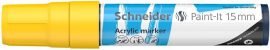 SCHNEIDER Dekormarker, akril, 15 mm, SCHNEIDER "Paint-It 330", sárga SCHNEIDER Dekormarker, akril, 15 mm, SCHNEIDER "Paint-It 330", sárga