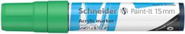 SCHNEIDER Dekormarker, akril, 15 mm, SCHNEIDER "Paint-It 330", zöld